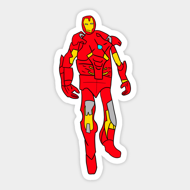 Iron stark by ZH Sticker by cmxcrunch